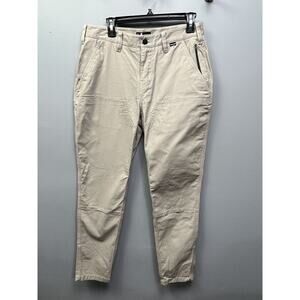 HURLEY‎ Khaki Carpenter Cotton Casual Pants Womens Juniors Size 7 Twill Tan